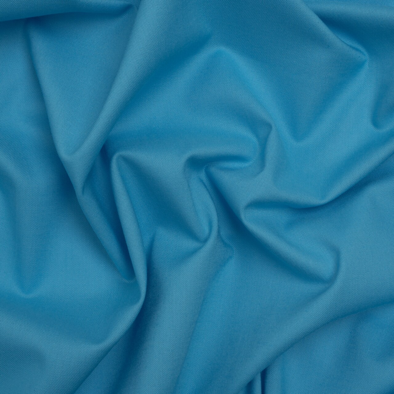 1 Yard Turkish Blue Solid Quilting Cotton Fabric - Smooth Soft Hand and Supple Drape